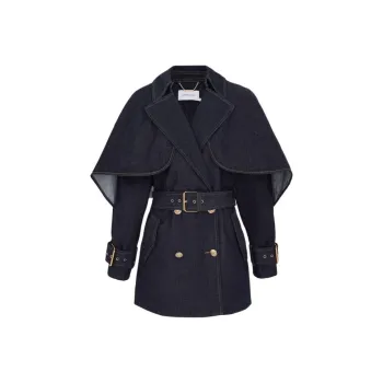 Zimmermann SS25 Trench Coat Women's Blue