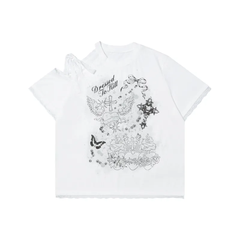 Vine Color T Shirt Women's White-0