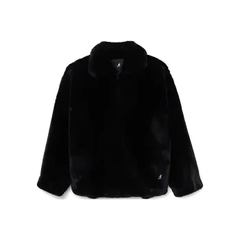 KANGOL Velvet-feel Coat Women's