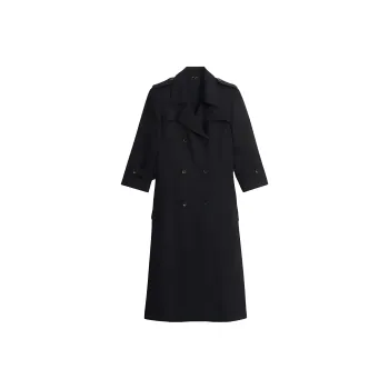 ZARA Kate Moss Collaboration Trench Coats Women's Black