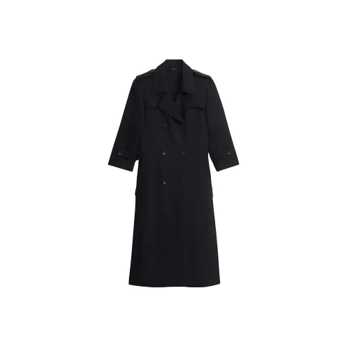 ZARA Kate Moss Collaboration Trench Coats Women's Black