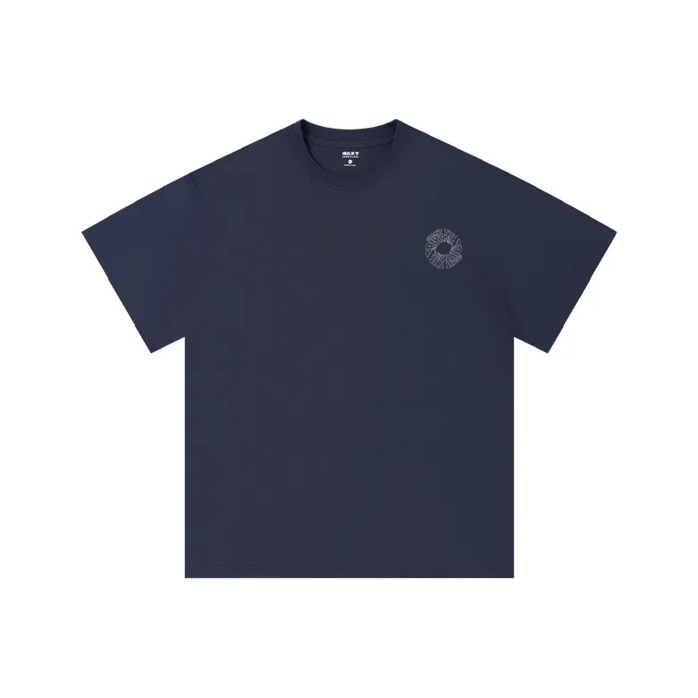 MIANDEMEIXUE Loose Fit Casual Inner Short Sleeved T Shirt Unisex Solid Color-69