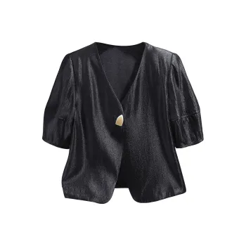 TOUCH Cropped Coat Women's Black