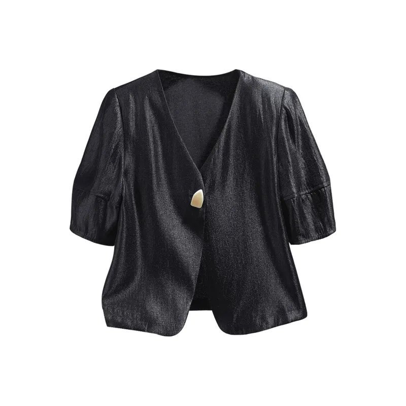 TOUCH Cropped Coat Women's Black-0