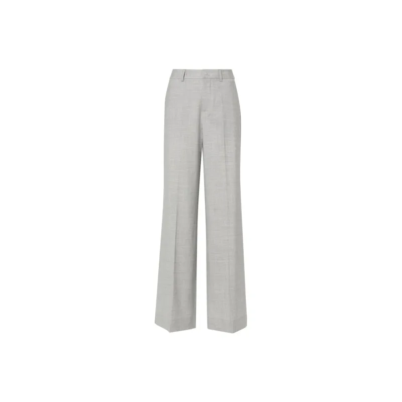 PAROSH Pressed crease Wide leg Pants-0