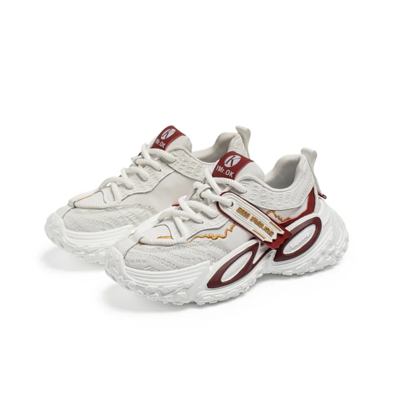 SUPEREDGE Slip Resistant Cushioning Low Top Chunky Sneakers Men's-6