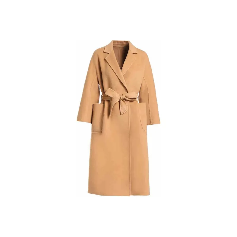 QIAOWANNI Coats Women's Almond-0