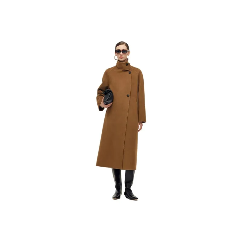 GOELIA Coats Women's Coffee-0