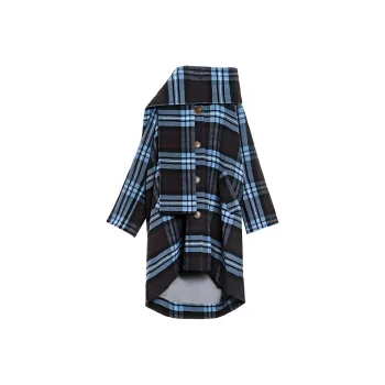 DEAR DEER PUFF Coats Women's Plaid
