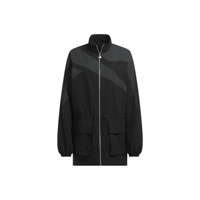 Reebok Anine Bing Windbreaker Dress Trench Coat Women's Black-0