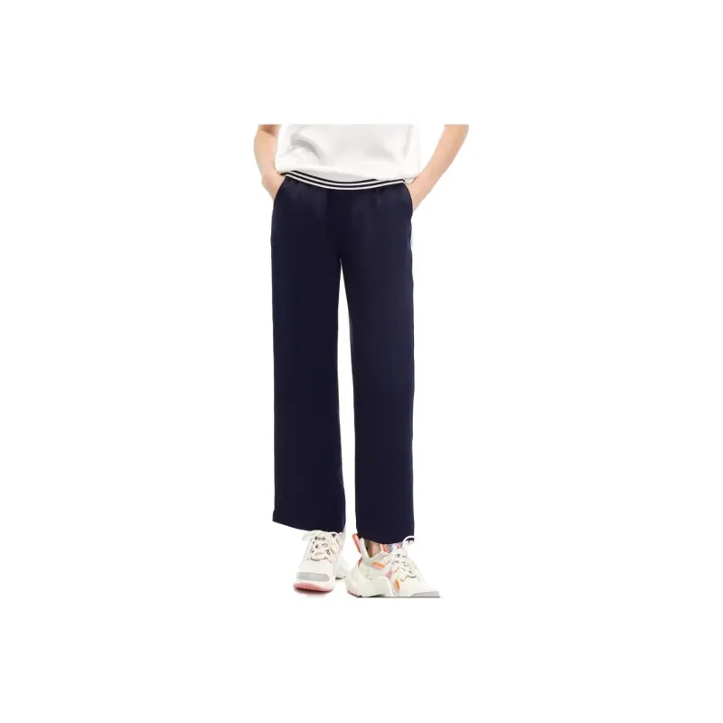 XII BASKET Casual Pants Women's Navy Blue-0