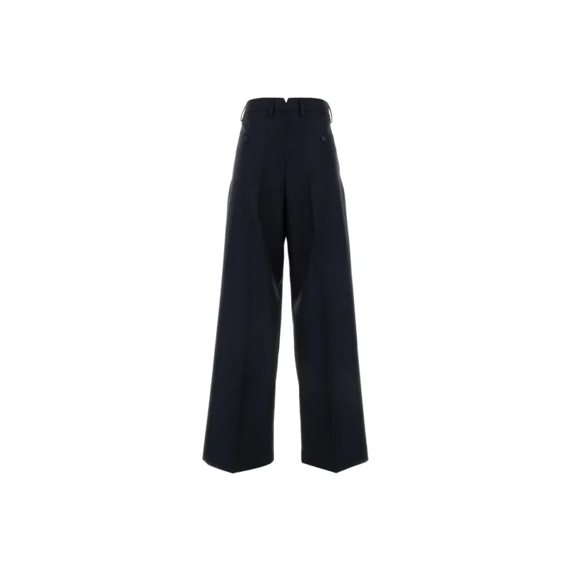 AMIPARIS Pleated Zip Up Trousers-1