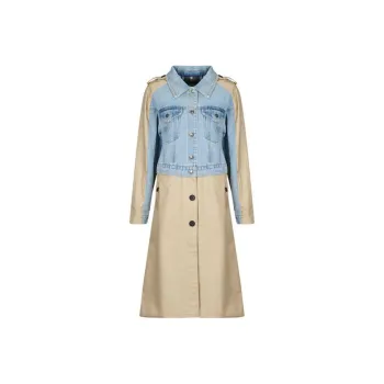 Desigual Trench Coat Women's Beige