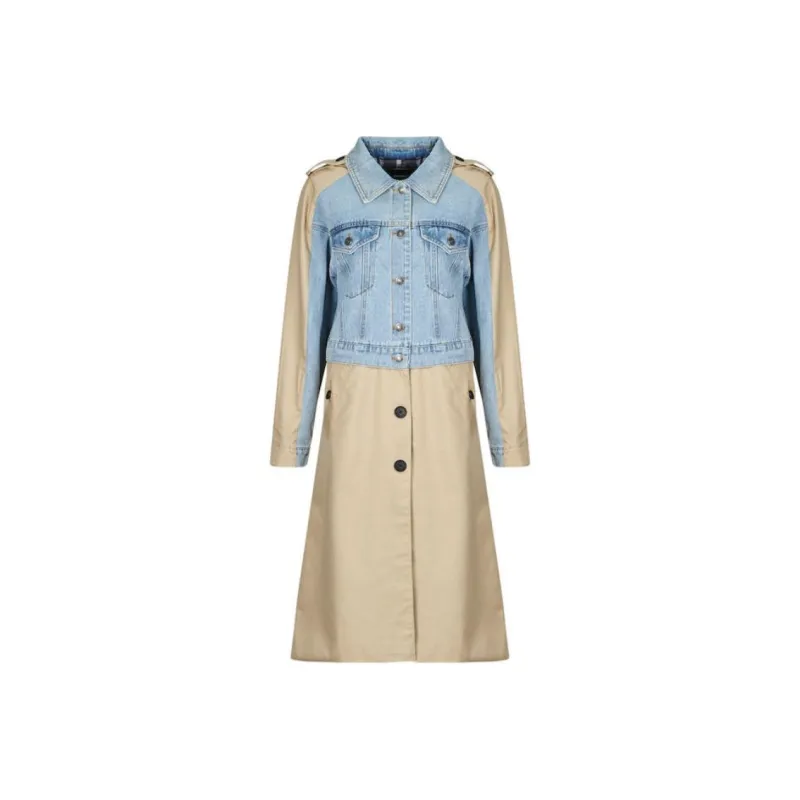 Desigual Trench Coat Women's Beige-0