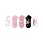 Pink Floral-5 Pack[10A Antibacterial, Slip-Resistant, Non-Slip]