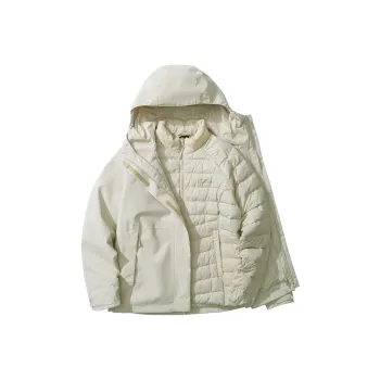 Jack Wolfskin Hiking Outdoor Hiking Water Resistant Windproof Water Repellent Warm 3 in 1 Windbreaker Jacket Women's