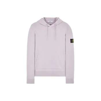 STONE ISLAND Garment Dyed Cotton Fleece Hoodie
