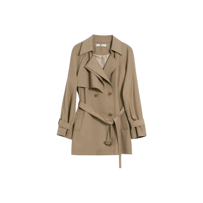 Mambe Trench Coat Women's Khaki-0