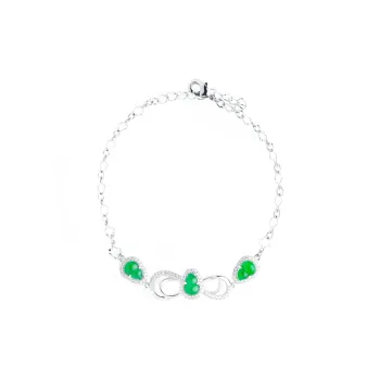 Clear Snow Ice Glutinous Jadeite Bracelets Unisex