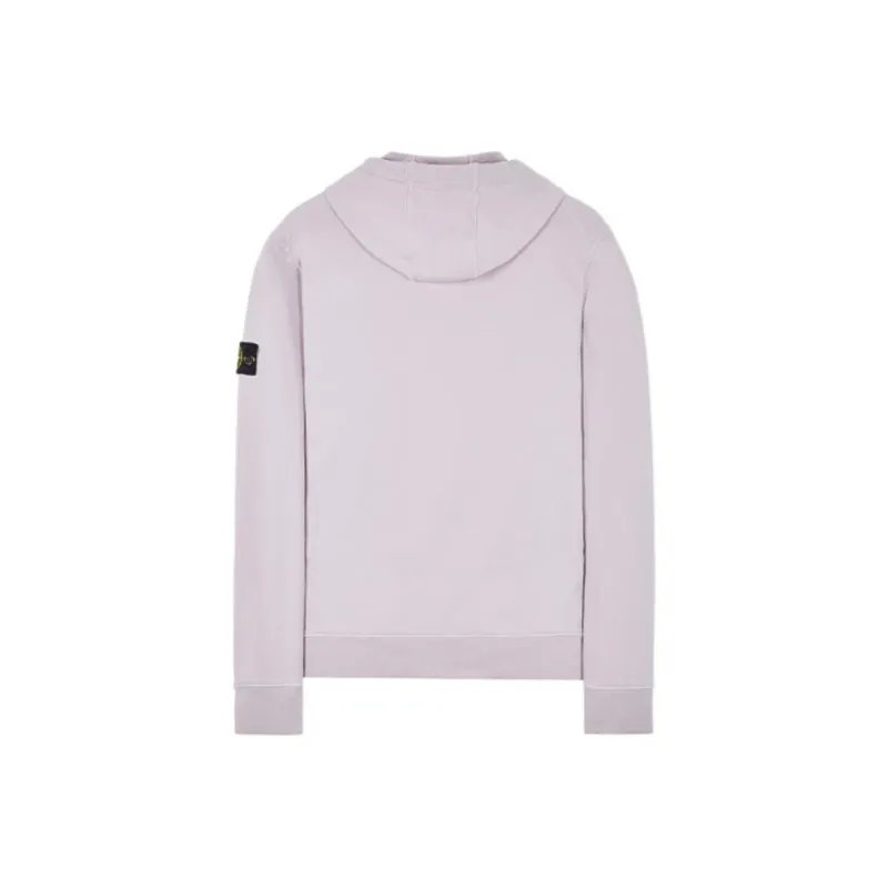 STONE ISLAND Garment Dyed Cotton Fleece Hoodie-1