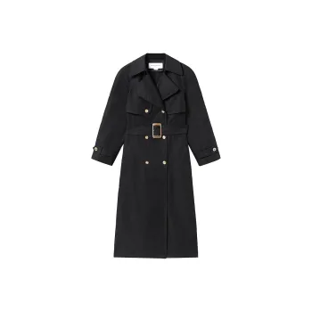 Miss Sixty Trench Coat Women's Black