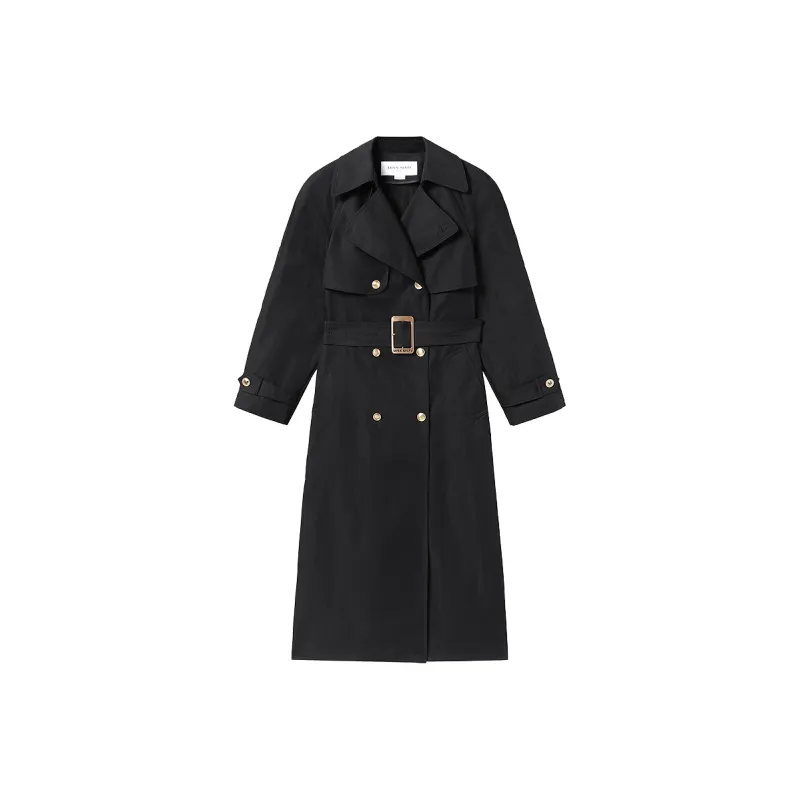 Miss Sixty Trench Coat Women's Black-0