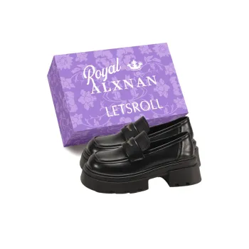 Alxnan Loafers Women's Matte Black/Gloss Black