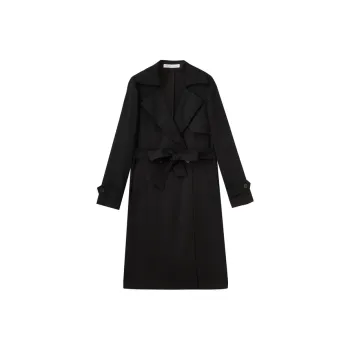 SHUIYUNJIAN Trench Coat Women's Black