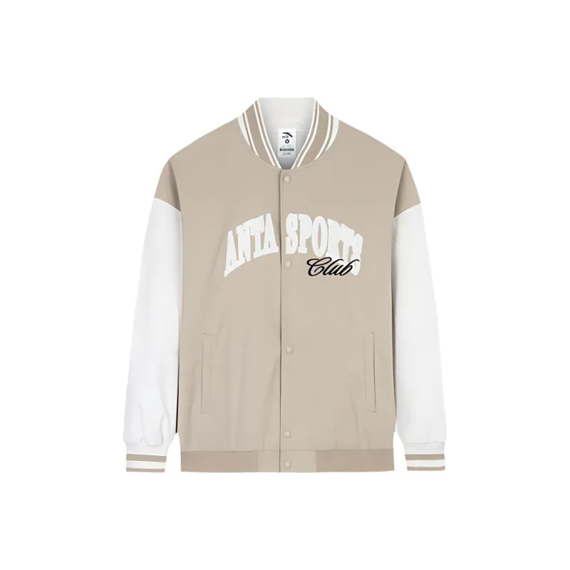 Anta Life Collection Baseball Jacket Women's Beige Khaki-0