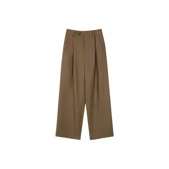 SOLIGHTER Casual Pants Women's Yellow Khaki