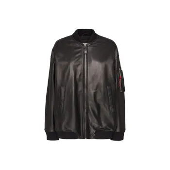 DSQUARED 2 Zip Up Leather Jacket