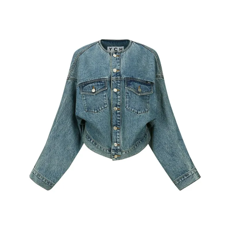 YCH SS24 Denim Jacket Women's Blue-0