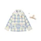 Blue White (Includes Beige Claw Clip)