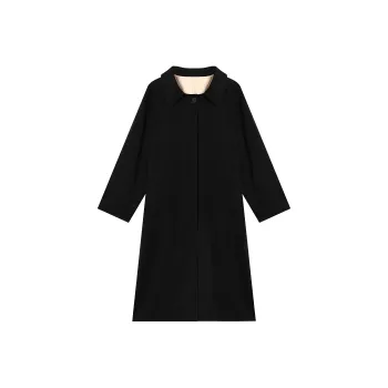 THE SEA LIFE Trench Coat Women's Black Mage