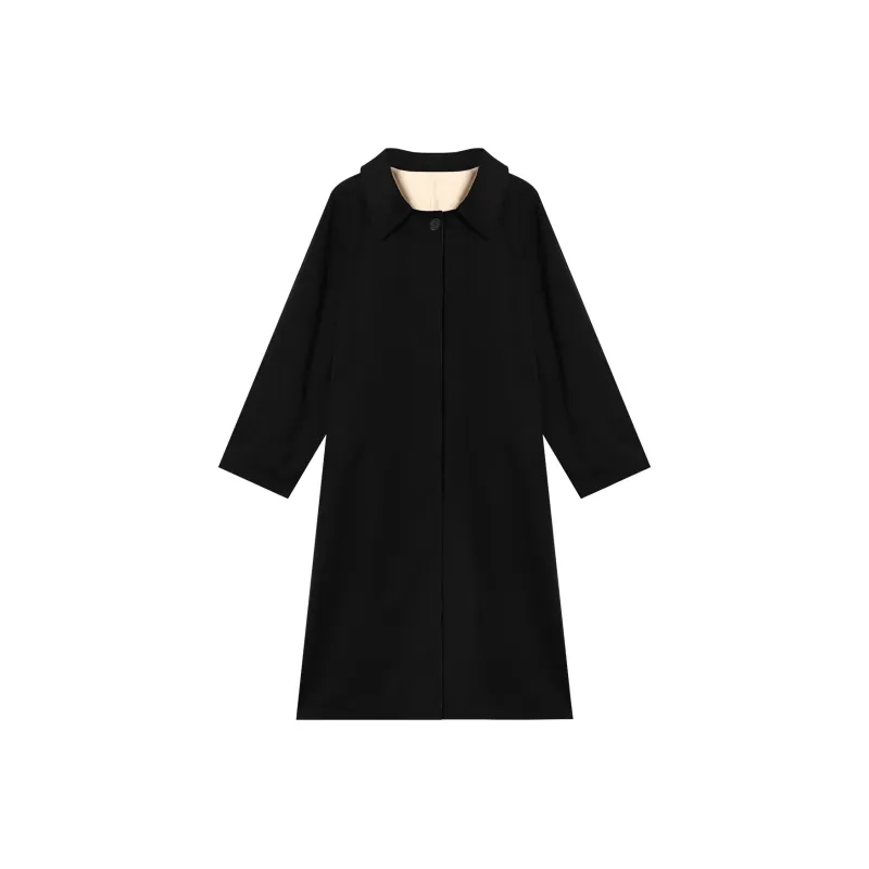 THE SEA LIFE Trench Coat Women's Black Mage-0