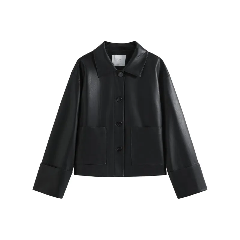 FANSILANEN Leather Jacket Women's-0