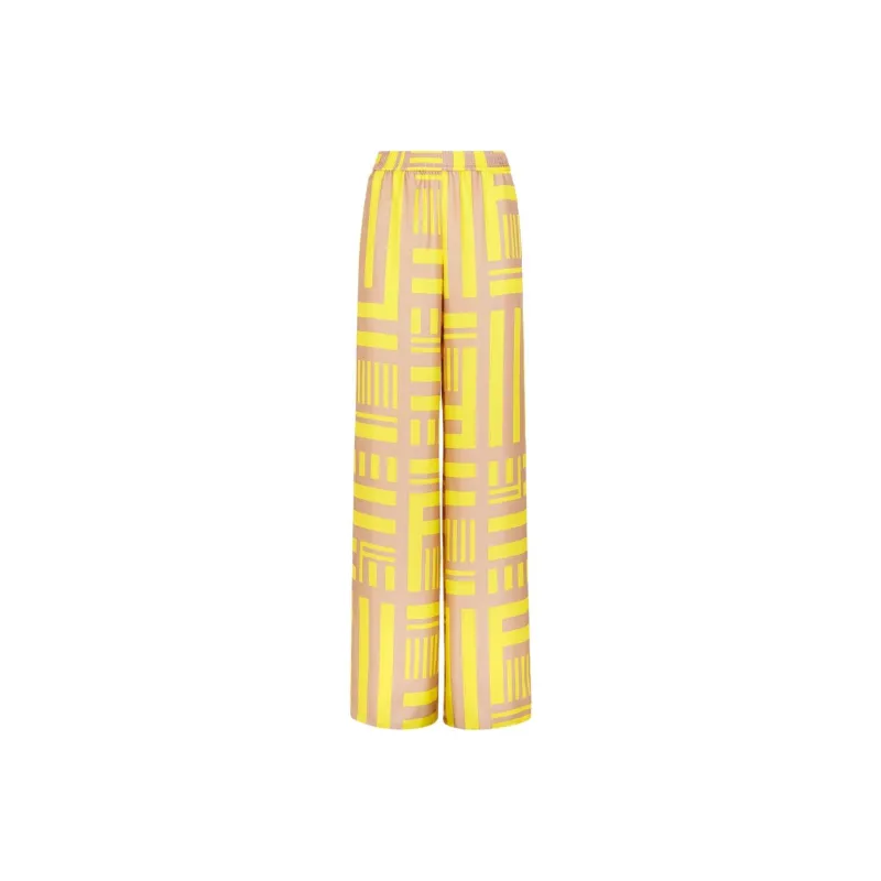 FENDI All Over FENDI Labyrinth Printed Trousers-0