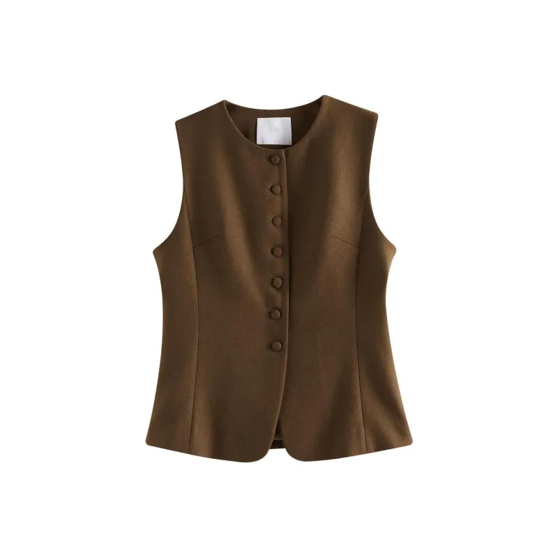 FANSILANEN Vests Women's Coffee-0