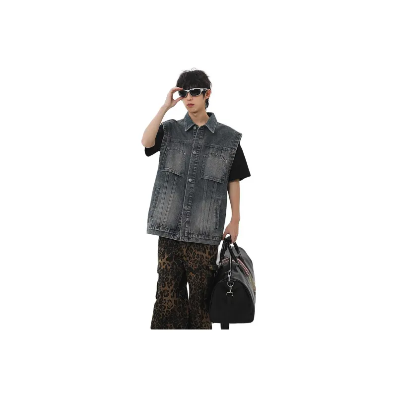 RASHOMONG Denim Jackets Unisex-5