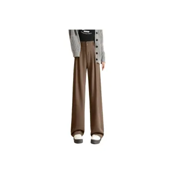 Ya Sheep People Casual Pants Women's Dark Coffee