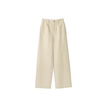 Fstudio Korean Style Straight Fit Minimalist Comfortable Casual Pants Women's Apricot