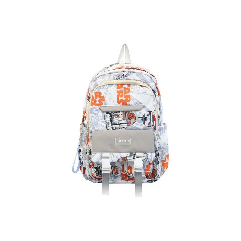 SUN EARTH &U Nylon Backpack Unisex Black/Gray/Blue-6