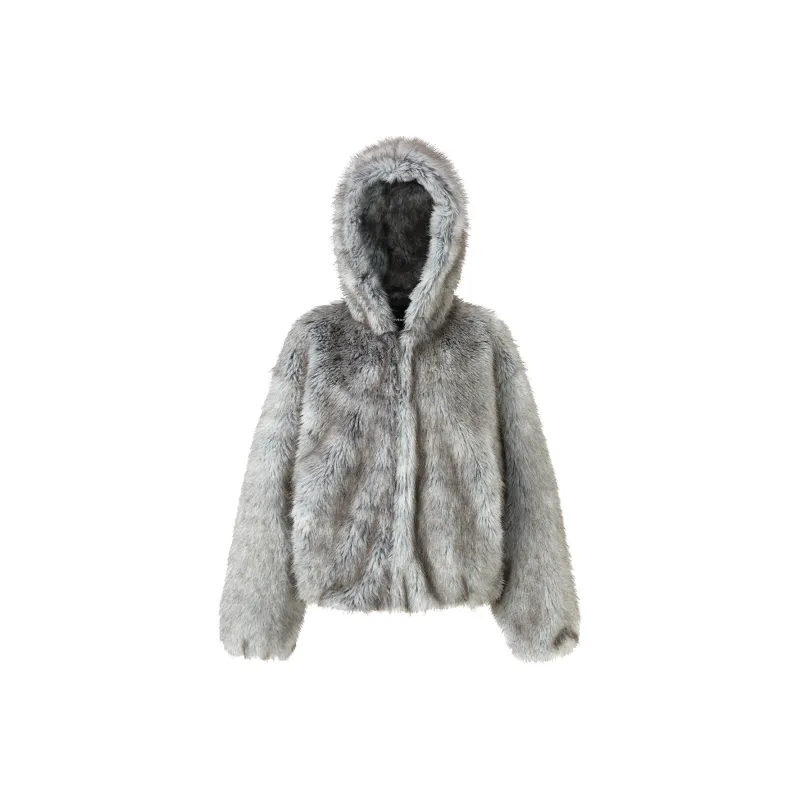 IMXS Urban Hunting Series Velvet feel Coat Women's Black Gray-0