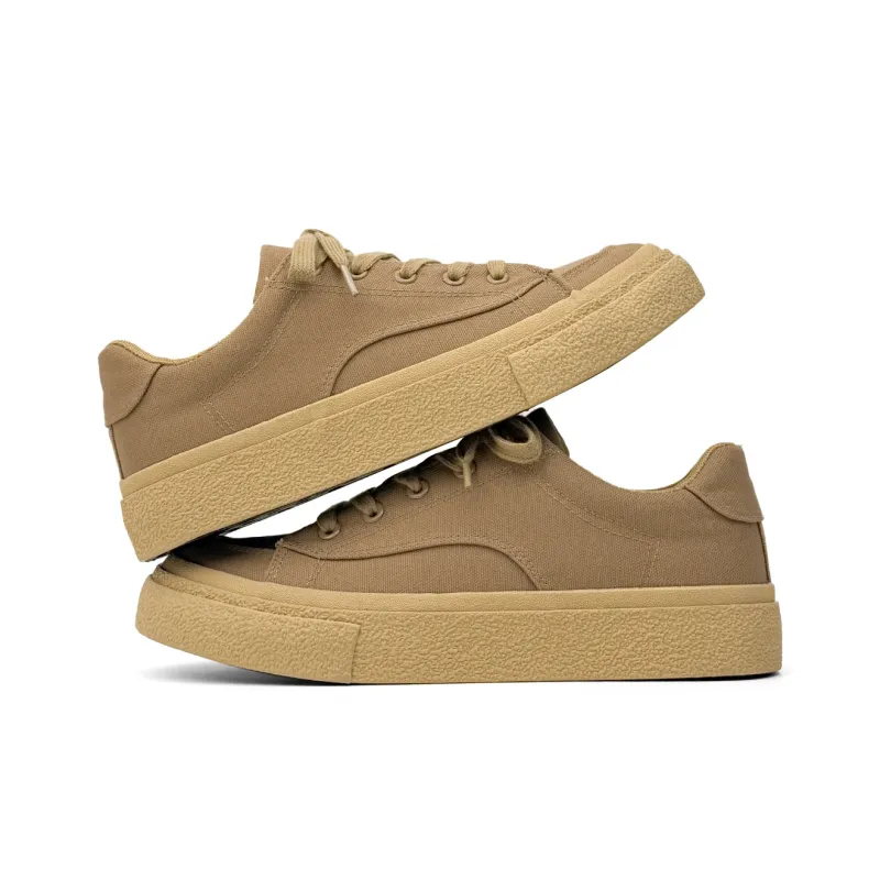 Mengsai Cushioning, Wear Resistant Low Top Skateboard Shoes Men's Camel-4
