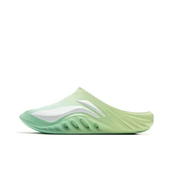 LiNing SOFT SLIPPER Slip Resistant Odor Resistant Cushioning Slide Slippers Unisex Yellow Green