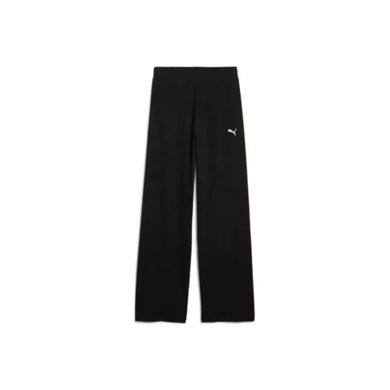 PUMA Ess Elevated High Waist Straight Leg Rib Pants Women's-0