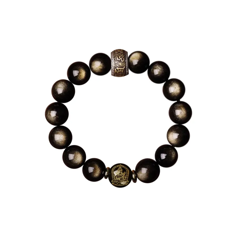 The Thousand Seals Family Obsidian Bracelets Unisex-6