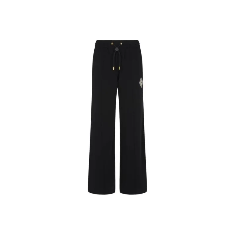 CASABLANCA Sunset Valley Rubber Patch Open Hem Jogger 'Black'-0