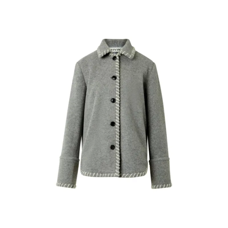 III VIVINIKO Coat Women's Light Gray-0
