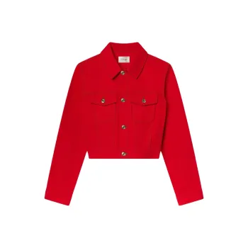 FRAME Denim Jackets Women's Red